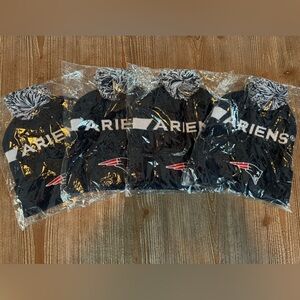 4 New England Patriots Ariens Navy Knit Hats with Pom
New in Bag